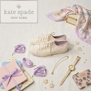 Kate Spade x Keds "Triple Kick" Floral Sneakers